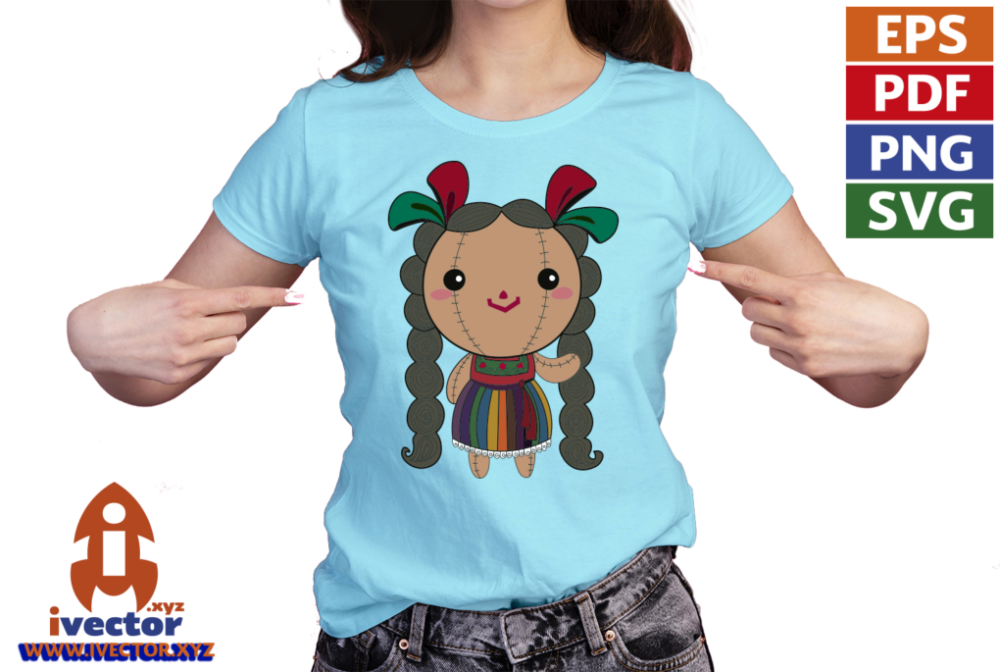 MUNECA-MEXICANA-COLORIDA-VECTOR-EDITABLE-EPS-PDF-SVG-01-PLAYERA4 MUÑECA MEXICANA COLORIDA VECTOR EDITABLE EPS PDF SVG
