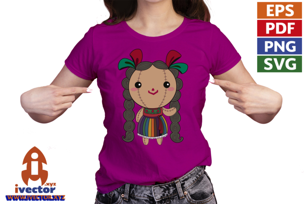 MUNECA-MEXICANA-COLORIDA-VECTOR-EDITABLE-EPS-PDF-SVG-01-PLAYERA6 MUÑECA MEXICANA COLORIDA VECTOR EDITABLE EPS PDF SVG