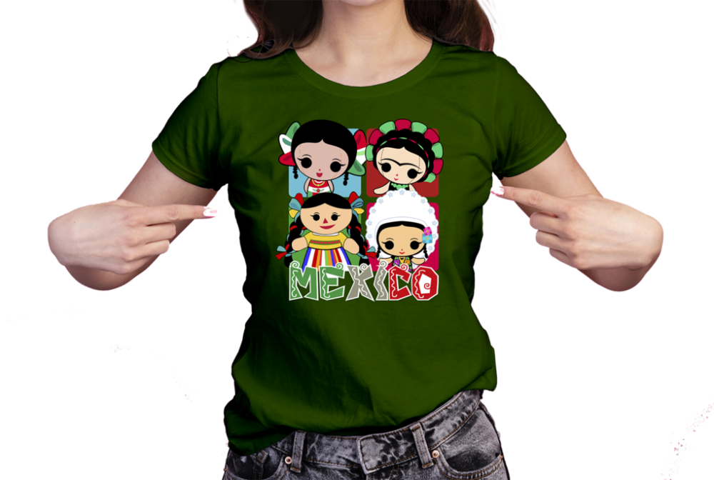 MUNECA-MEXICANA-RECUADROS-COLORIDOS-VECTOR-PLAYERA3 MUÑECA MEXICANA FIESTAS PATRIAS VECTOR COLORIDO EPS PDF