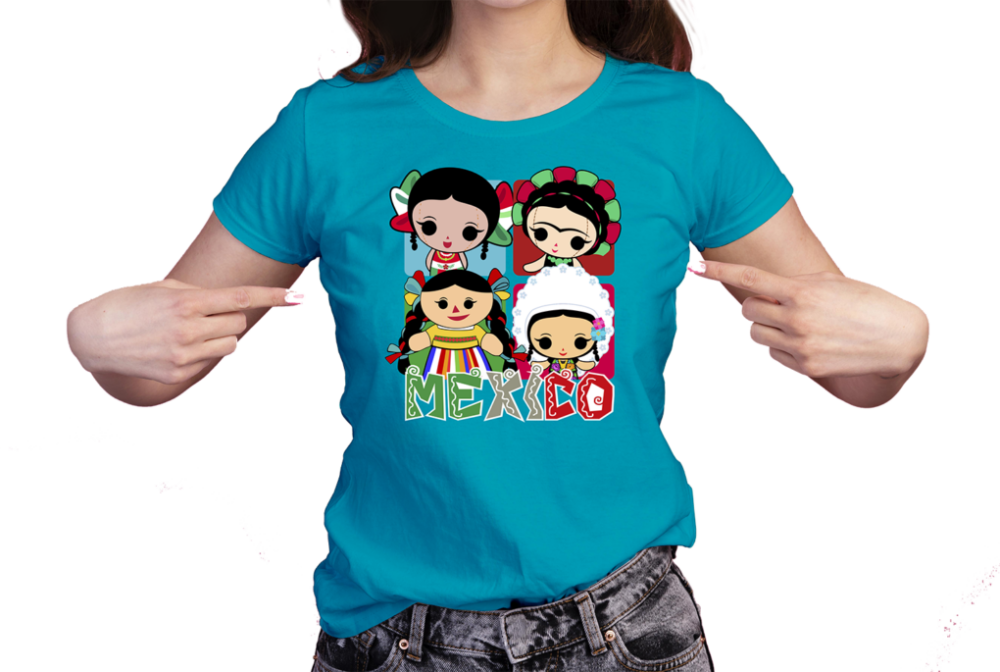 MUNECA-MEXICANA-RECUADROS-COLORIDOS-VECTOR-PLAYERA8 MUÑECA MEXICANA FIESTAS PATRIAS VECTOR COLORIDO EPS PDF
