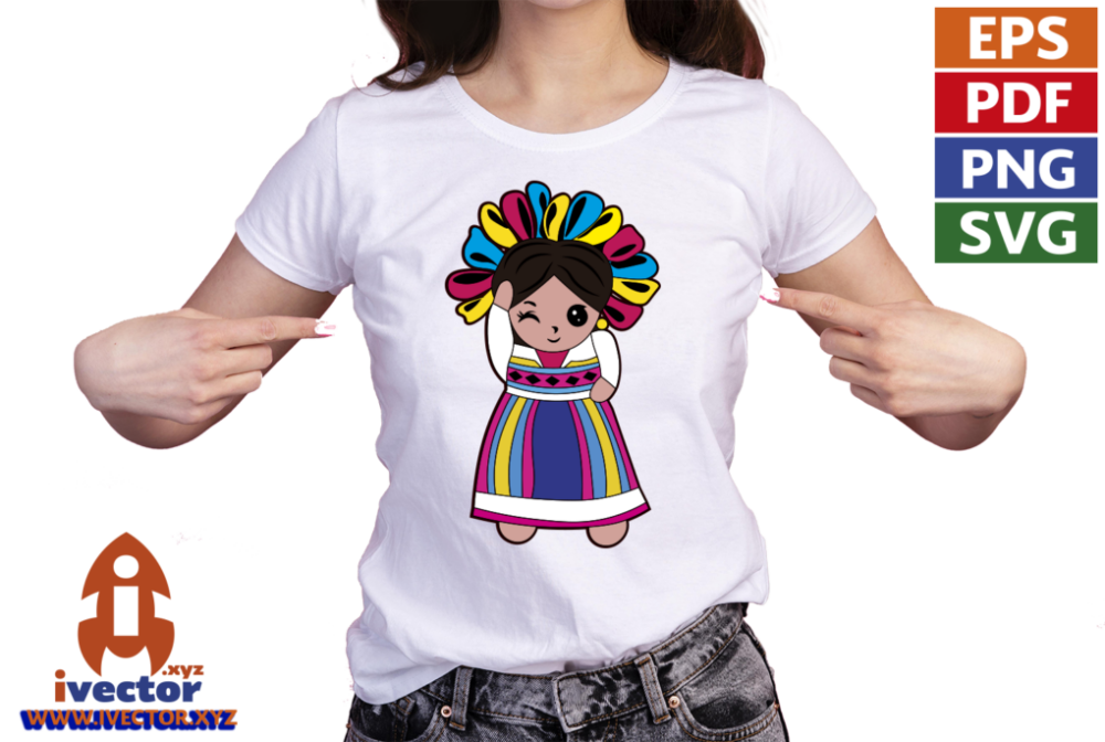 MUNECA-TRADICIONAL-MEXICANA-VECTOR-EDITABLE-EPS-PDF-01-PLAYERA2 MUÑECA TRADICIONAL MEXICANA VECTOR EDITABLE EPS PDF
