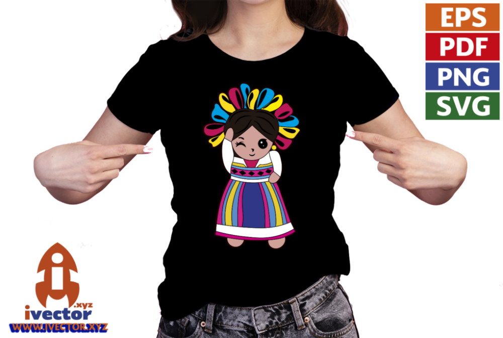 MUNECA-TRADICIONAL-MEXICANA-VECTOR-EDITABLE-EPS-PDF-01-PLAYERA3 MUÑECA TRADICIONAL MEXICANA VECTOR EDITABLE EPS PDF