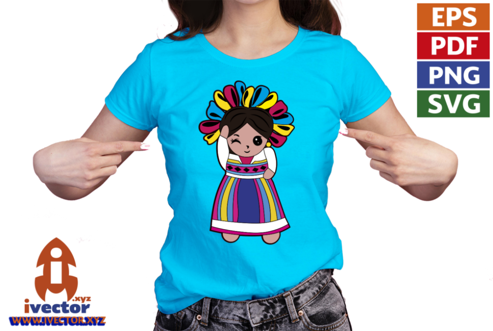 MUNECA-TRADICIONAL-MEXICANA-VECTOR-EDITABLE-EPS-PDF-01-PLAYERA6 MUÑECA TRADICIONAL MEXICANA VECTOR EDITABLE EPS PDF