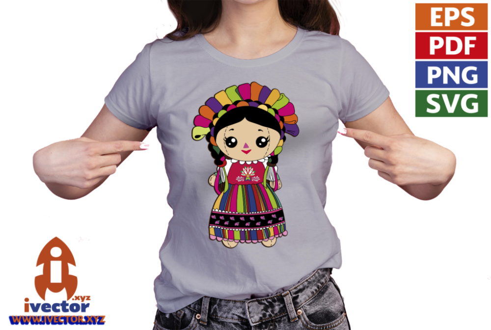 MUNECA-TRAPO-MEXICANA-FIESTAS-PATRIAS-VECTOR-EDITABLE-EPS-PDF-SVG-01-playera1 MUÑECA MEXICANA FIESTAS PATRIAS VECTOR EPS PDF SVG