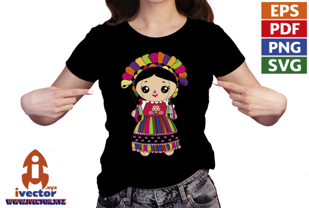 MUNECA-TRAPO-MEXICANA-FIESTAS-PATRIAS-VECTOR-EDITABLE-EPS-PDF-SVG-01-playera3 MUÑECA MEXICANA FIESTAS PATRIAS VECTOR EPS PDF SVG