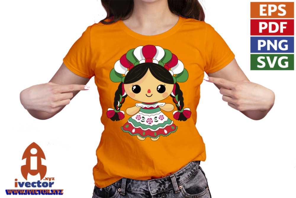 MUNEQUITA-MEXICANA-VECTOR-EDITABLE-EPS-PDF-SVG-01-PLAYERA1 MUÑEQUITA MEXICANA VECTOR EDITABLE EPS PDF SVG