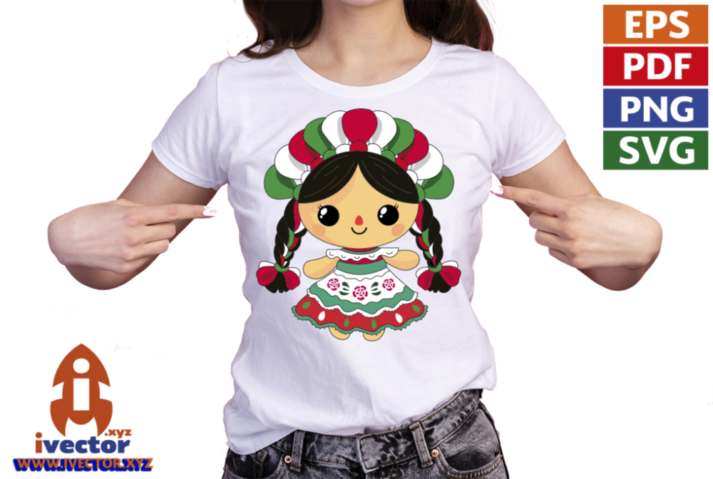 MUNEQUITA-MEXICANA-VECTOR-EDITABLE-EPS-PDF-SVG-01-PLAYERA2 MUÑEQUITA MEXICANA VECTOR EDITABLE EPS PDF SVG