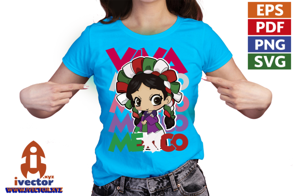MUNEQUITA-VIVA-MEXICO-VECTOR-EDITABLE-01-P5 MUÑEQUITA VIVA MEXICO VECTOR EDITABLE