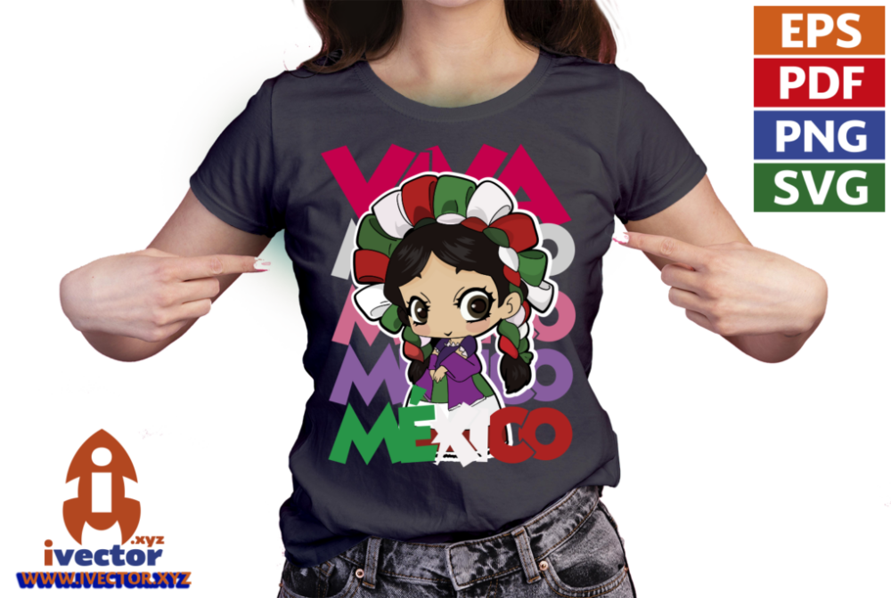 MUNEQUITA-VIVA-MEXICO-VECTOR-EDITABLE-01-P6 MUÑEQUITA VIVA MEXICO VECTOR EDITABLE