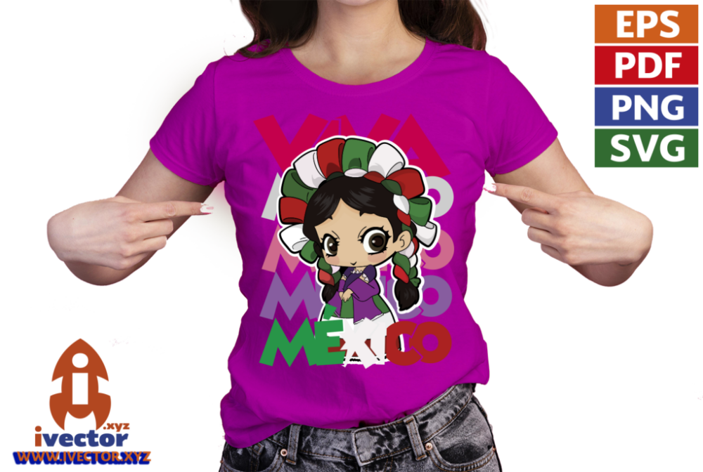 MUNEQUITA-VIVA-MEXICO-VECTOR-EDITABLE-01-P8 MUÑEQUITA VIVA MEXICO VECTOR EDITABLE