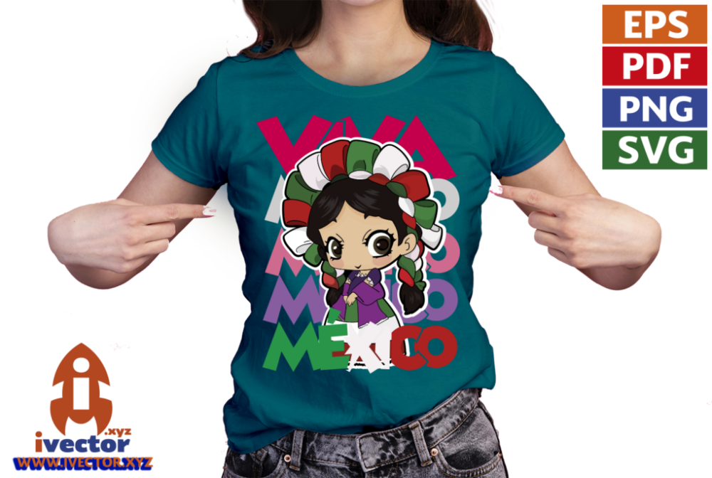 MUNEQUITA-VIVA-MEXICO-VECTOR-EDITABLE-01-P9 MUÑEQUITA VIVA MEXICO VECTOR EDITABLE