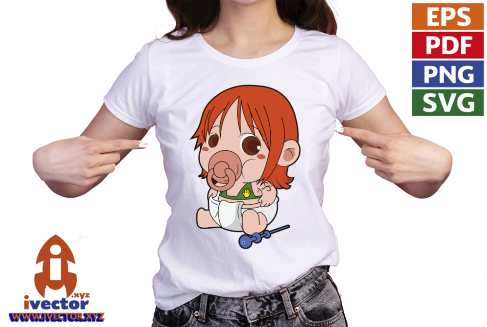 NAMI-ONE-PEACE-VECTOR-EDITABLE-EPS-PDF-SVG-ANIME-01-PLAYERA2 NAMI ONE PIECE VECTOR EDITABLE EPS PDF SVG ANIME