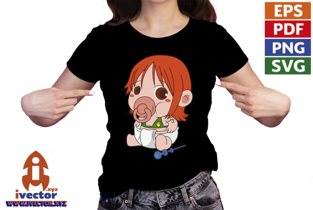 NAMI-ONE-PEACE-VECTOR-EDITABLE-EPS-PDF-SVG-ANIME-01-PLAYERA3 NAMI ONE PIECE VECTOR EDITABLE EPS PDF SVG ANIME