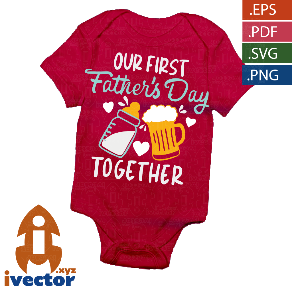 OUR-FIST-FATHERS-DAY-VECTOR-EDITABLE-EPS-PDF-01-P5 OUR FIST FATHERS DAY VECTOR EDITABLE EPS PDF