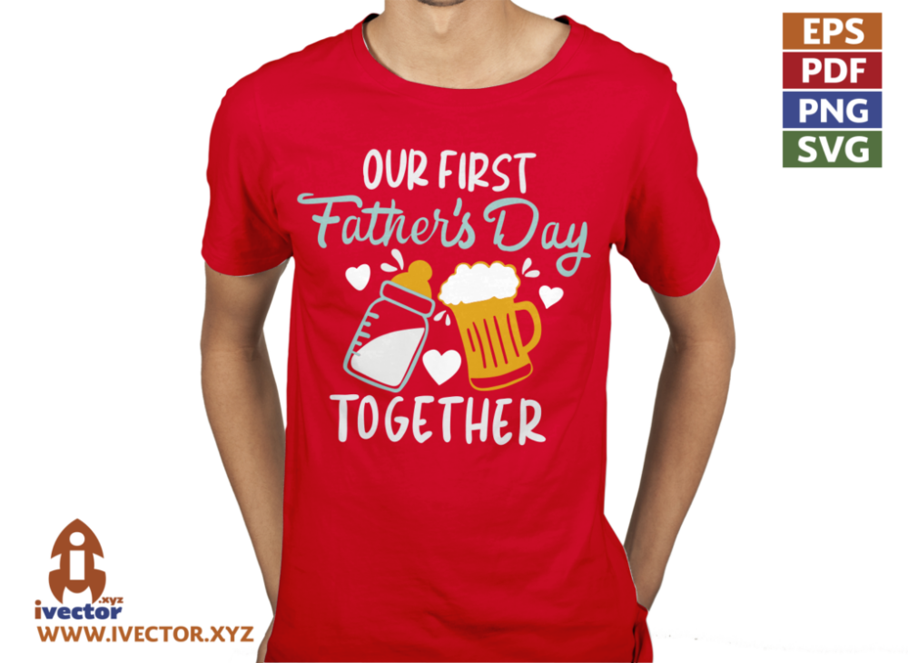 OUR-FIST-FATHERS-DAY-VECTOR-EDITABLE-EPS-PDF-01-P6 OUR FIST FATHERS DAY VECTOR EDITABLE EPS PDF
