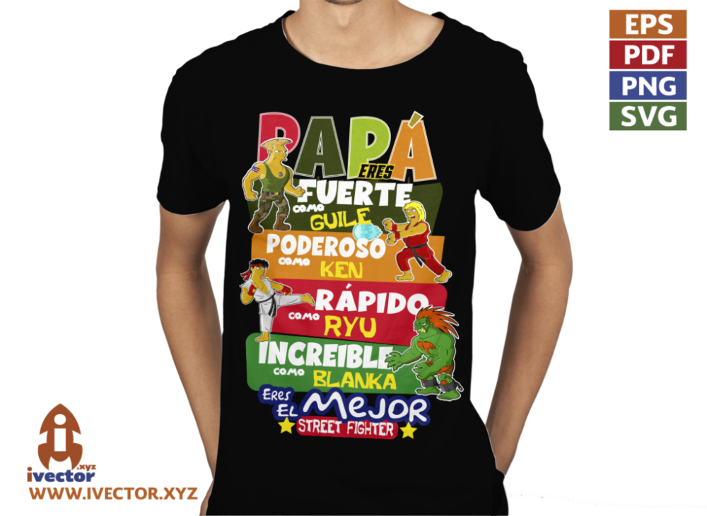 PAPA-ES-EL-MEJOR-STREET-FIGHTER-SINMPSON-VECTOR-EDITABLE-p2 PAPÁ ES EL MEJOR STREET FIGHTER SINMPSON VECTOR EDITABLE