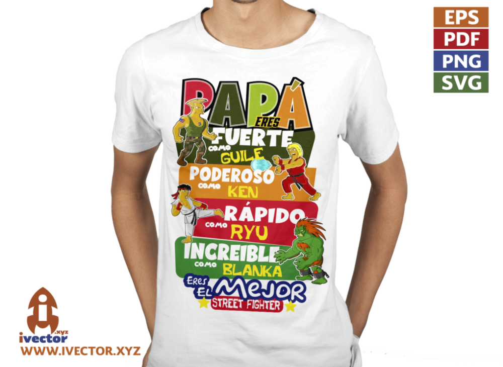 PAPA-ES-EL-MEJOR-STREET-FIGHTER-SINMPSON-VECTOR-EDITABLE-p3 PAPÁ ES EL MEJOR STREET FIGHTER SINMPSON VECTOR EDITABLE