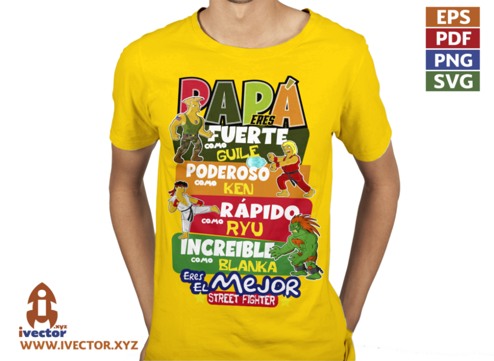 PAPA-ES-EL-MEJOR-STREET-FIGHTER-SINMPSON-VECTOR-EDITABLE-p4 PAPÁ ES EL MEJOR STREET FIGHTER SINMPSON VECTOR EDITABLE