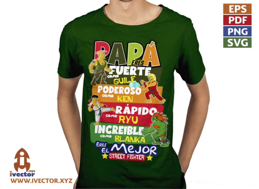 PAPA-ES-EL-MEJOR-STREET-FIGHTER-SINMPSON-VECTOR-EDITABLE-p5 PAPÁ ES EL MEJOR STREET FIGHTER SINMPSON VECTOR EDITABLE