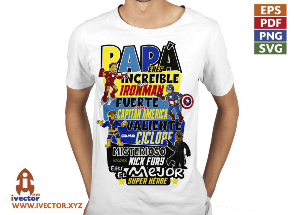 PAPA-ES-INCREIBLE-COMO-HEROE-MARVEL-SIMPSON-01-P1 PAPÁ ES INCREIBLE COMO HEROE MARVEL SIMPSON