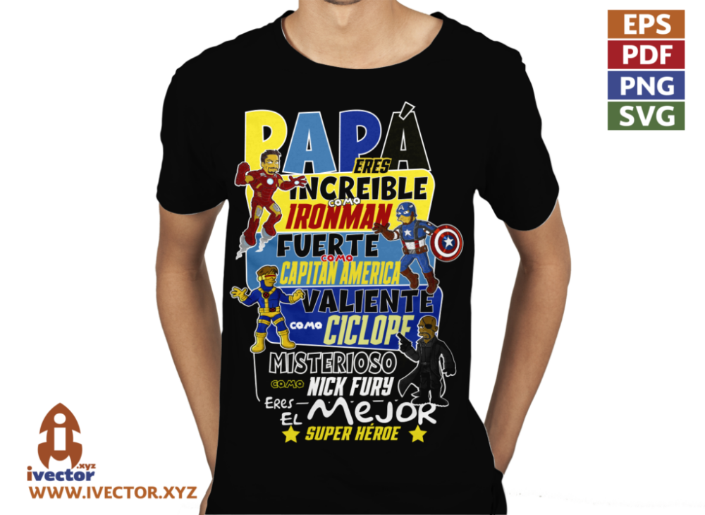 PAPA-ES-INCREIBLE-COMO-HEROE-MARVEL-SIMPSON-01-P2 PAPÁ ES INCREIBLE COMO HEROE MARVEL SIMPSON