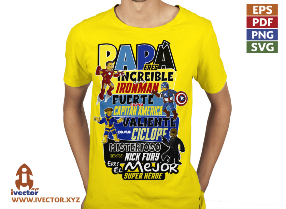 PAPA-ES-INCREIBLE-COMO-HEROE-MARVEL-SIMPSON-01-P3 PAPÁ ES INCREIBLE COMO HEROE MARVEL SIMPSON