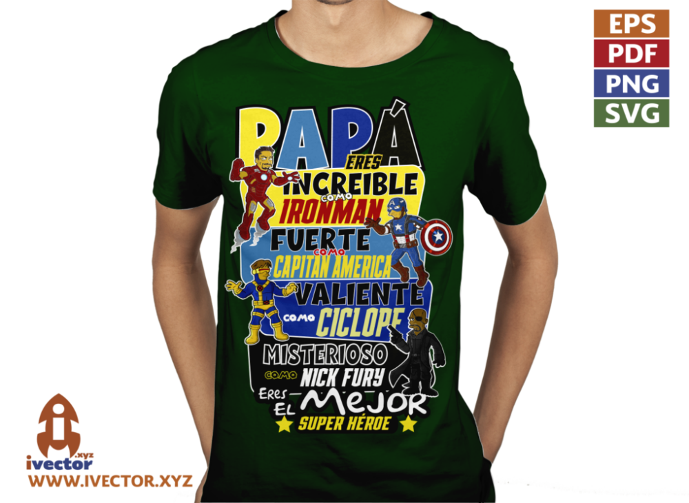PAPA-ES-INCREIBLE-COMO-HEROE-MARVEL-SIMPSON-01-P4 PAPÁ ES INCREIBLE COMO HEROE MARVEL SIMPSON