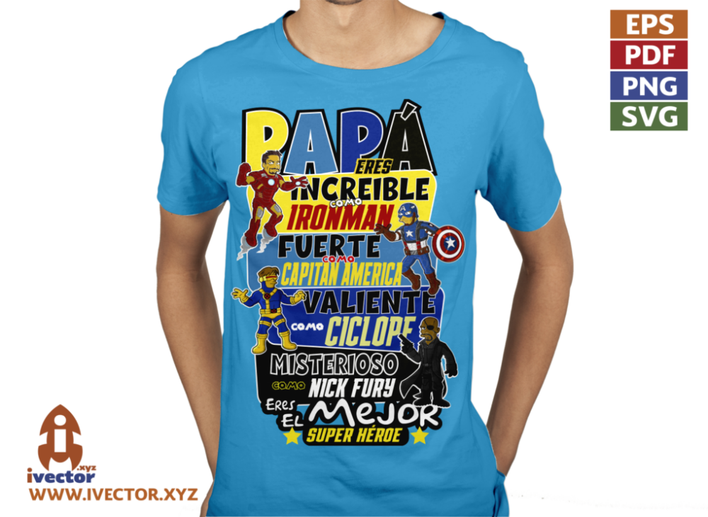 PAPA-ES-INCREIBLE-COMO-HEROE-MARVEL-SIMPSON-01-P5 PAPÁ ES INCREIBLE COMO HEROE MARVEL SIMPSON