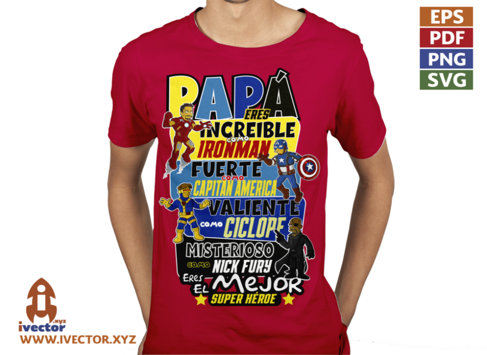 PAPA-ES-INCREIBLE-COMO-HEROE-MARVEL-SIMPSON-01-P6 PAPÁ ES INCREIBLE COMO HEROE MARVEL SIMPSON