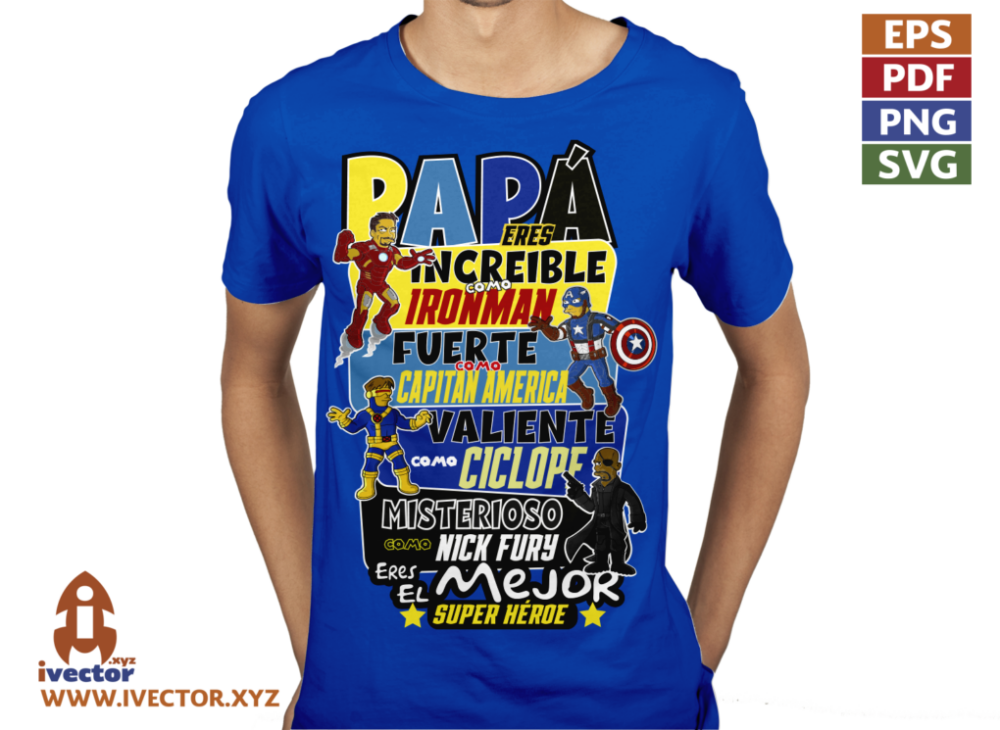 PAPA-ES-INCREIBLE-COMO-HEROE-MARVEL-SIMPSON-01-P7 PAPÁ ES INCREIBLE COMO HEROE MARVEL SIMPSON