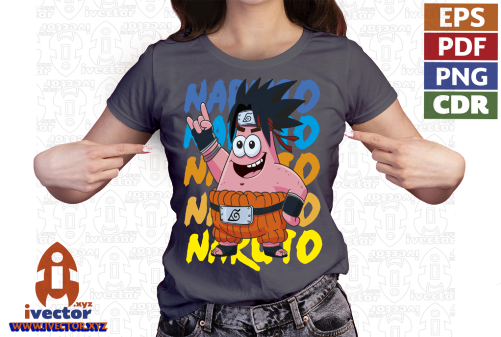 PATRICIO-PERSONAJE-BOB-ESPONJA-NARUTO-VECTOR-01-P3 PATRICIO PERSONAJE BOB ESPONJA NARUTO VECTOR