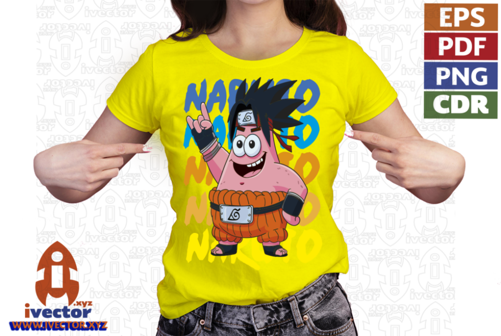 PATRICIO-PERSONAJE-BOB-ESPONJA-NARUTO-VECTOR-01-P4 PATRICIO PERSONAJE BOB ESPONJA NARUTO VECTOR