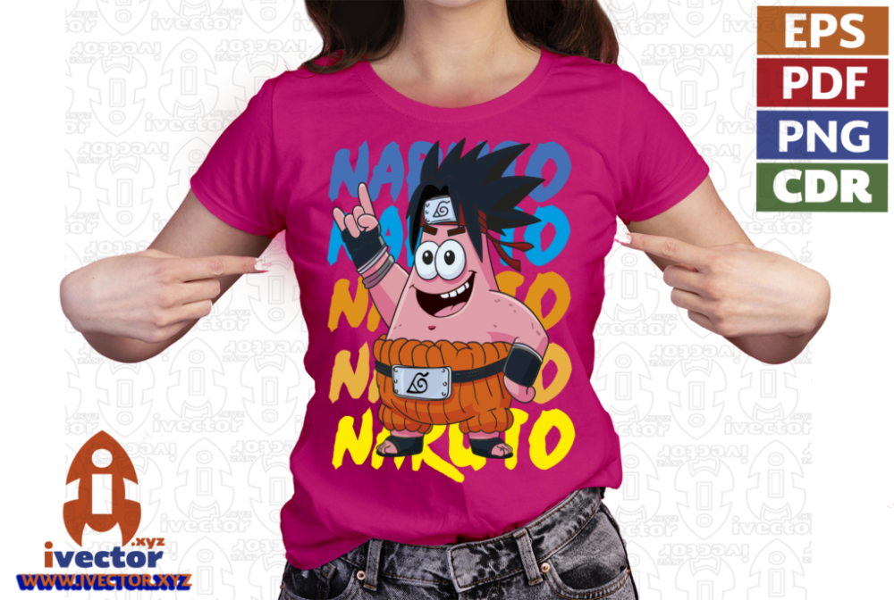 PATRICIO-PERSONAJE-BOB-ESPONJA-NARUTO-VECTOR-01-P5 PATRICIO PERSONAJE BOB ESPONJA NARUTO VECTOR