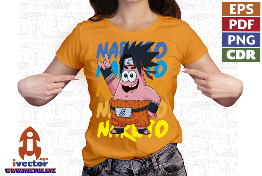 PATRICIO-PERSONAJE-BOB-ESPONJA-NARUTO-VECTOR-01-P7 PATRICIO PERSONAJE BOB ESPONJA NARUTO VECTOR