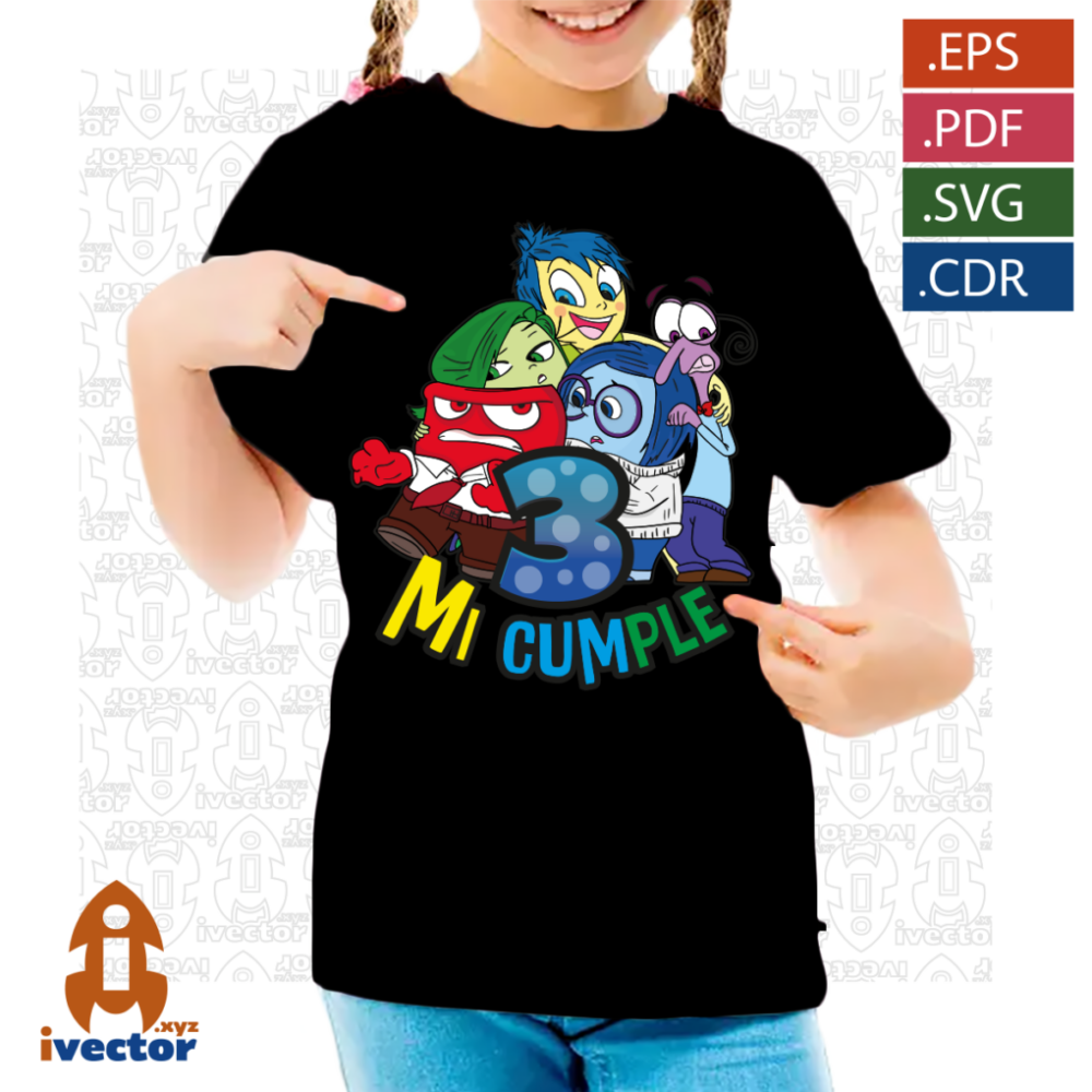 PERSONAJES-INTENSAMENTE-VECTOR-EDITABLE-P2 PERSONAJES CUMPLEAÑOS INTENSAMENTE VECTOR EDITABLE