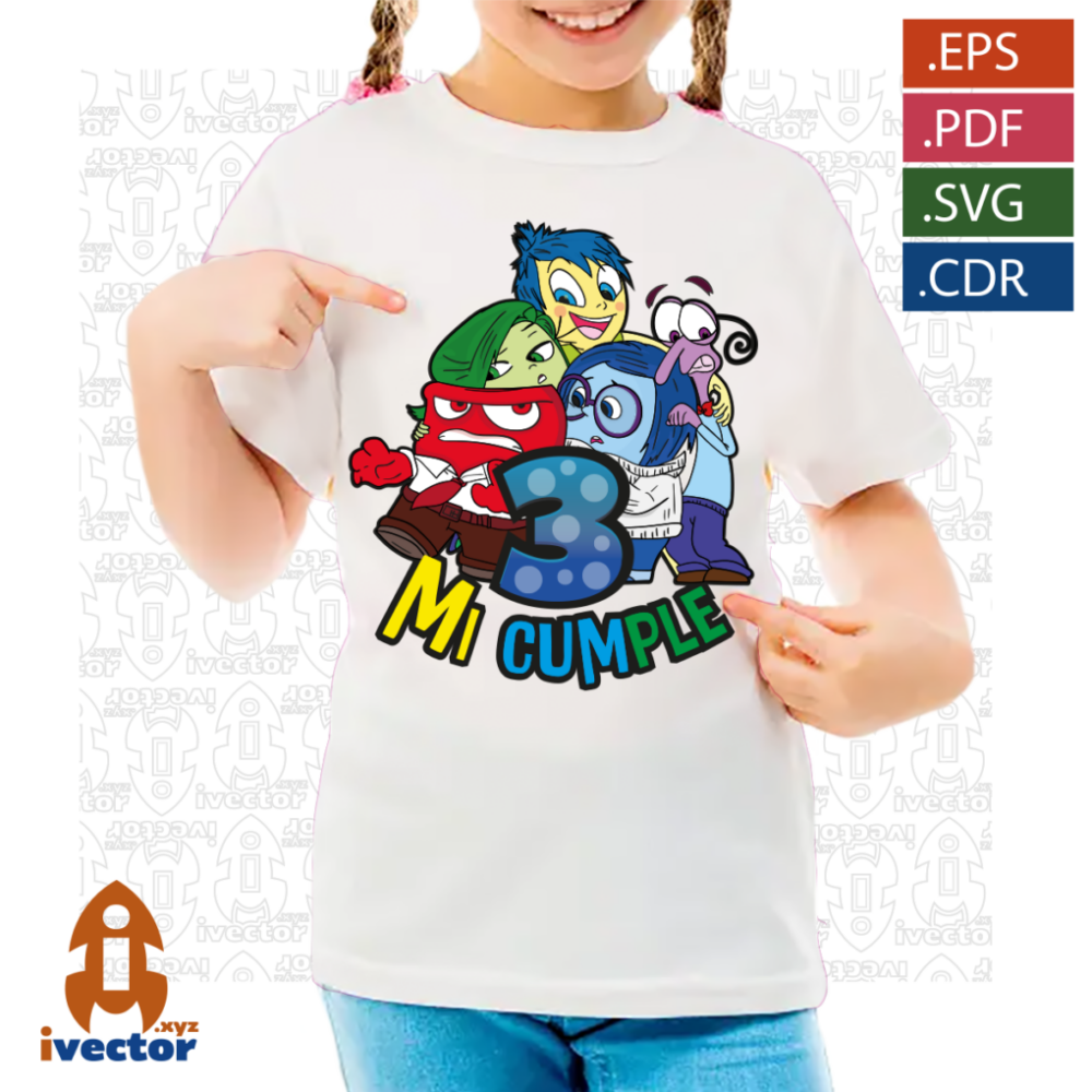 PERSONAJES-INTENSAMENTE-VECTOR-EDITABLE-P7 PERSONAJES CUMPLEAÑOS INTENSAMENTE VECTOR EDITABLE