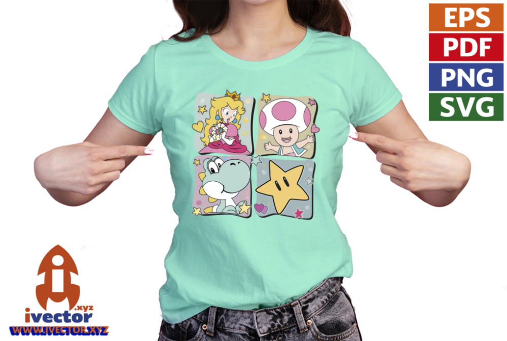 PERSONAJES-MARIO-BROS-COLORES-PASTEL-VECTOR-EPS-PDF-EDITABLE-01-playera4 PERSONAJES MARIO BROS COLORES PASTEL VECTOR EPS PDF