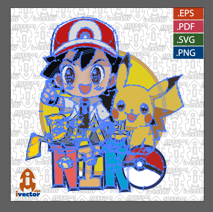 PIKACHU-ASH-POKEMON-DIA-DEL-NINA-VECTOR_P1 PIKACHU ASH POKEMON DÍA DEL NIÑO VECTOR