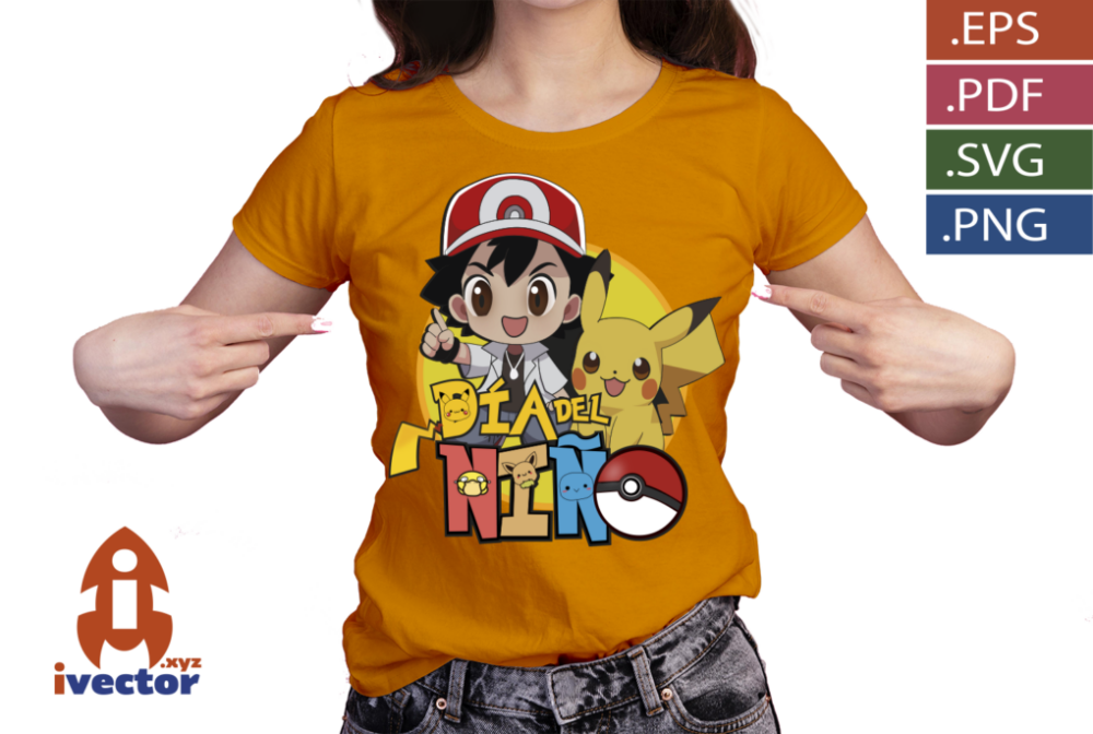 PIKACHU-ASH-POKEMON-DIA-DEL-NINA-VECTOR_P1 PIKACHU ASH POKEMON DÍA DEL NIÑO VECTOR