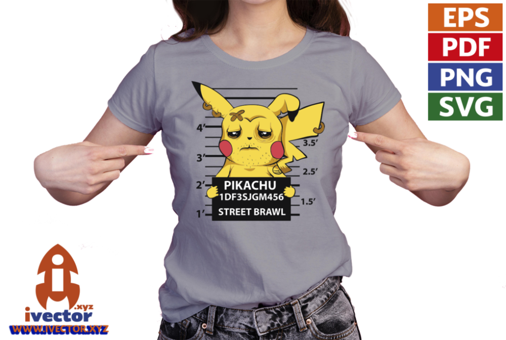PIKACHU-PRESIDIARIO-VECTOR-EDITABLE-EPS-PDF-01-PLAYERA3 PIKACHU PRESIDIARIO VECTOR EDITABLE EPS PDF