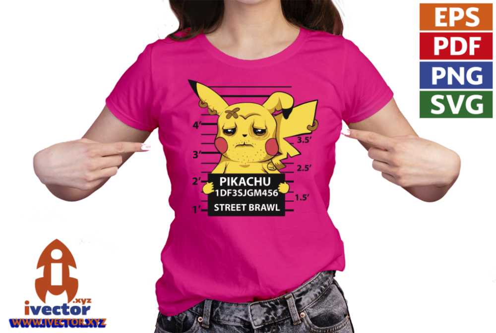 PIKACHU-PRESIDIARIO-VECTOR-EDITABLE-EPS-PDF-01-PLAYERA4 PIKACHU PRESIDIARIO VECTOR EDITABLE EPS PDF