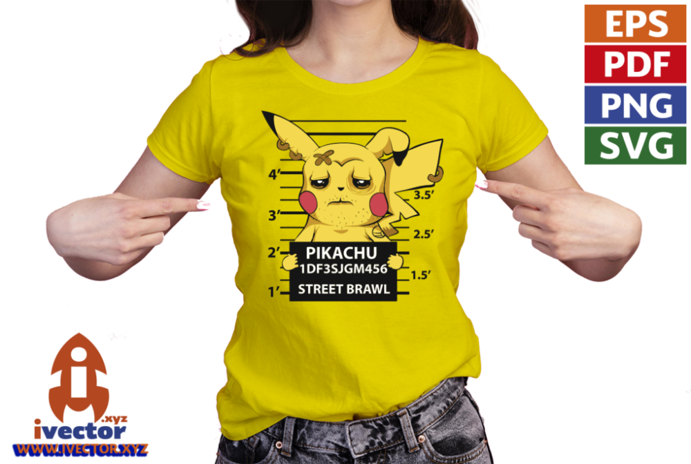 PIKACHU-PRESIDIARIO-VECTOR-EDITABLE-EPS-PDF-01-PLAYERA5 PIKACHU PRESIDIARIO VECTOR EDITABLE EPS PDF