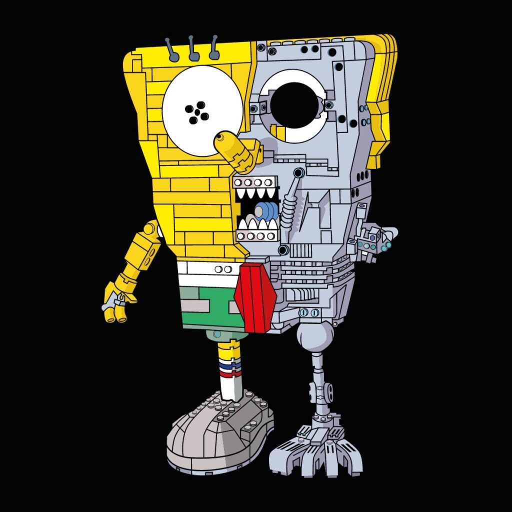 Robot Bob Esponja Vector Eps Pdf Ivector