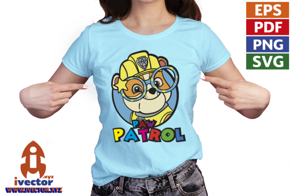 RUBBLE-PAW-PATROL-VECTOR-EDITABLE-EPS-PDF-01-P1 RUBBLE PAW PATROL VECTOR EDITABLE EPS PDF