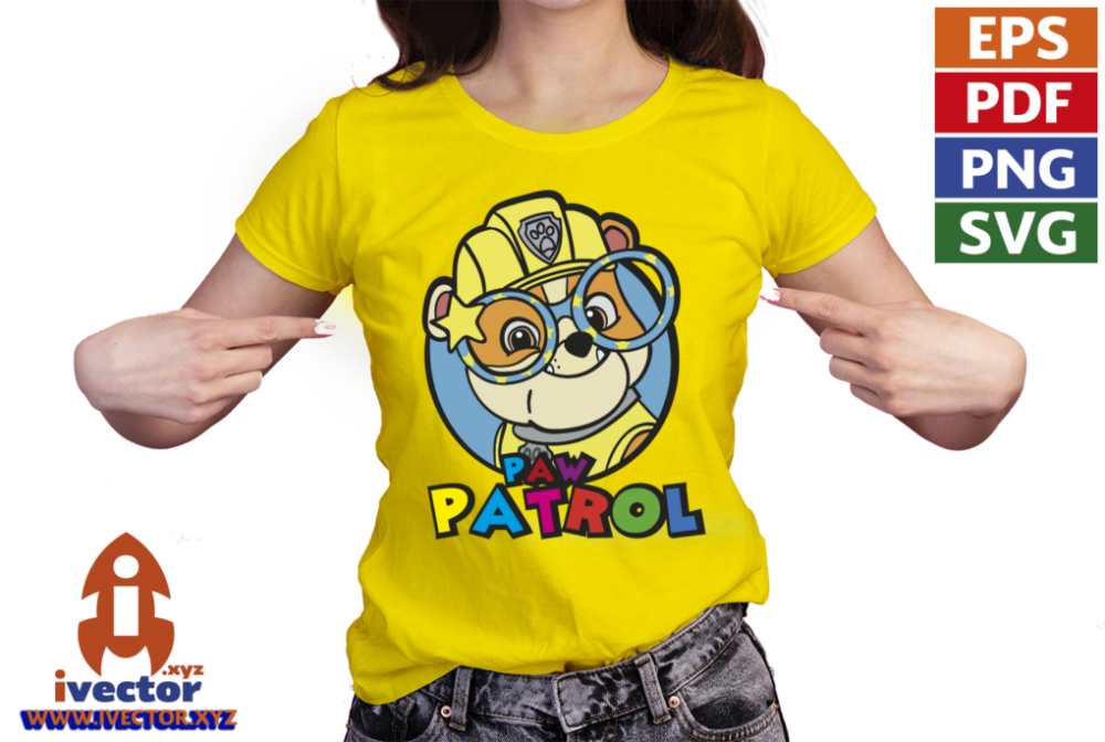RUBBLE-PAW-PATROL-VECTOR-EDITABLE-EPS-PDF-01-P2 RUBBLE PAW PATROL VECTOR EDITABLE EPS PDF