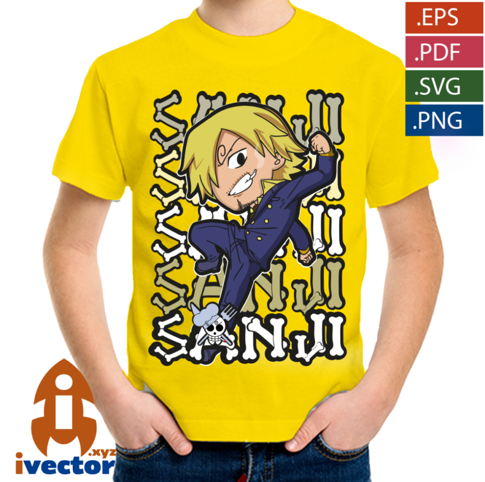 SANJI-VECTOR-EDITABLE-EPS-PDF-ONE-PIECE-01-P4 SANJI VECTOR EDITABLE EPS PDF ONE PIECE