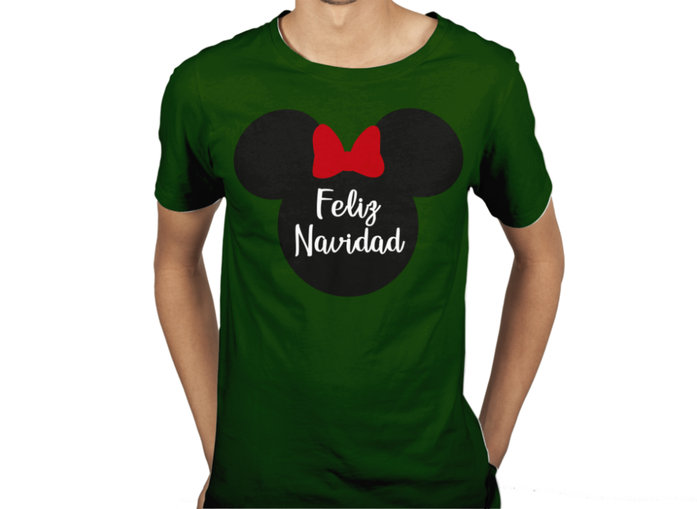 SILUETAS-MICKEY-AND-MINNIE-MOUSE-NAVIDAD-SANTA-EDITABLE-EPS-01-PLAYERA2 MICKEY MINNIE MOUSE NAVIDAD SANTA  EPS