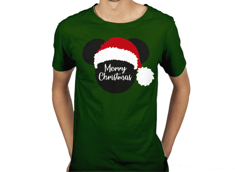 SILUETAS-MICKEY-AND-MINNIE-MOUSE-NAVIDAD-SANTA-EDITABLE-EPS-01-PLAYERA3 MICKEY MINNIE MOUSE NAVIDAD SANTA  EPS