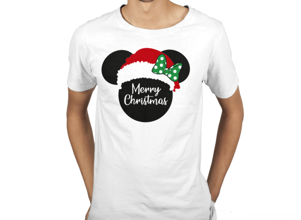 SILUETAS-MICKEY-AND-MINNIE-MOUSE-NAVIDAD-SANTA-EDITABLE-EPS-01-PLAYERA5 MICKEY MINNIE MOUSE NAVIDAD SANTA  EPS