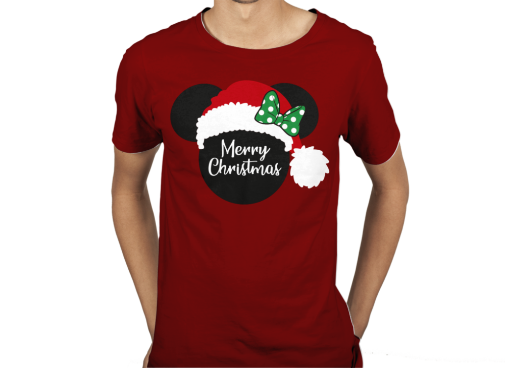 SILUETAS-MICKEY-AND-MINNIE-MOUSE-NAVIDAD-SANTA-EDITABLE-EPS-01-PLAYERA6 MICKEY MINNIE MOUSE NAVIDAD SANTA  EPS